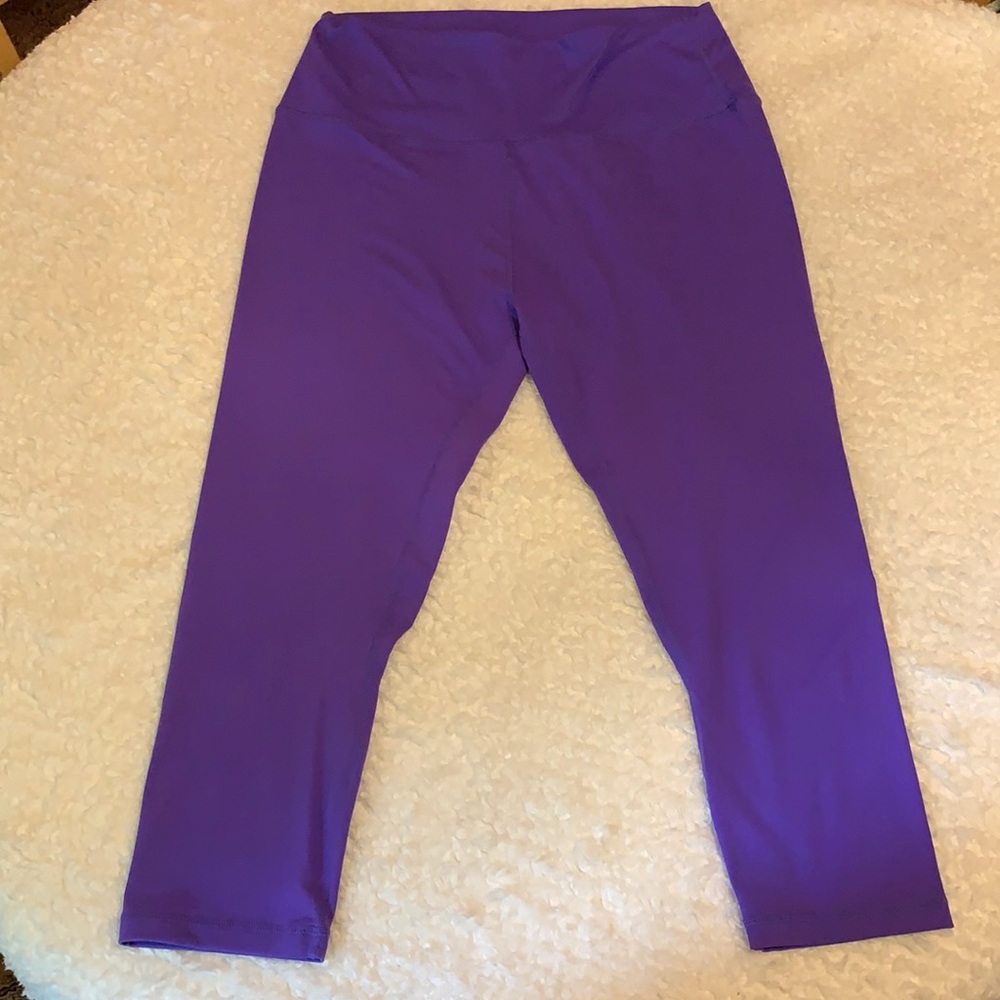 ZYIA Purple Ascend High Rise Capris 20”